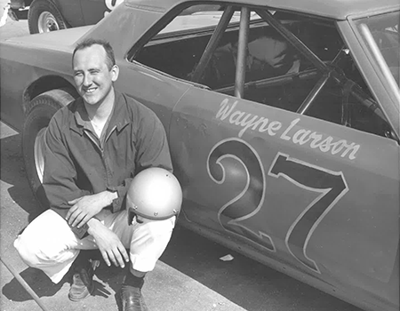 Wayne Larson with car